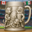 ChatGPT-Image-8.-Dez.-2025,-11_06_58.png 2026 Soccer Fan Beer Mug - ZAYU, AERO & MOKO Mascot Edition | Engraved Football Stein / Coffee Cup | World Cup Collectible | 3D Printable