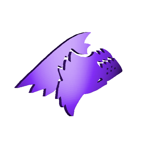 Wolf Pack Curved Pad Icons - 3D model önizlemesi