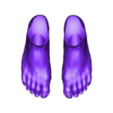 Bare feet pair ladies.stl Pies descalzos custom para marvel legends Petites