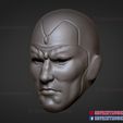 Vision_Head_3d_print_file_07.jpg Marvel Comic Vision Head Sculpt for Action Figures 3D print model