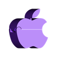 Apple_Box.stl Apple Logo Flip-top Box