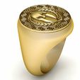 1.jpg Bouclier des Spartiates bague pour homme modèle imprimable en 3d