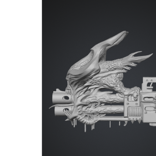 🔫 demonic stud gun・Free STL File for 3D printing・Cults