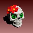 1.jpg Pen holder cute skull