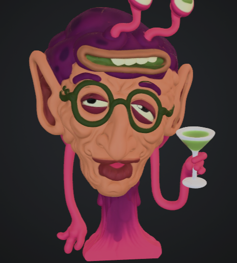 Random Rick and Morty Side Character parasite jeff goldbloom – 3D Model
