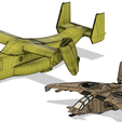 Osprey-Comparison.png Goshawk Multi-Role Dropship (shuttle, Cargo Hauler, APC, Bomber, Gunship, Tanker, Heavy Lift)