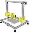 v0.jpg 3Drag / K8200 redesign sketch, prusa-like design