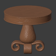 FancyTable-04.png Fancy Round Wooden Table ( 28mm )