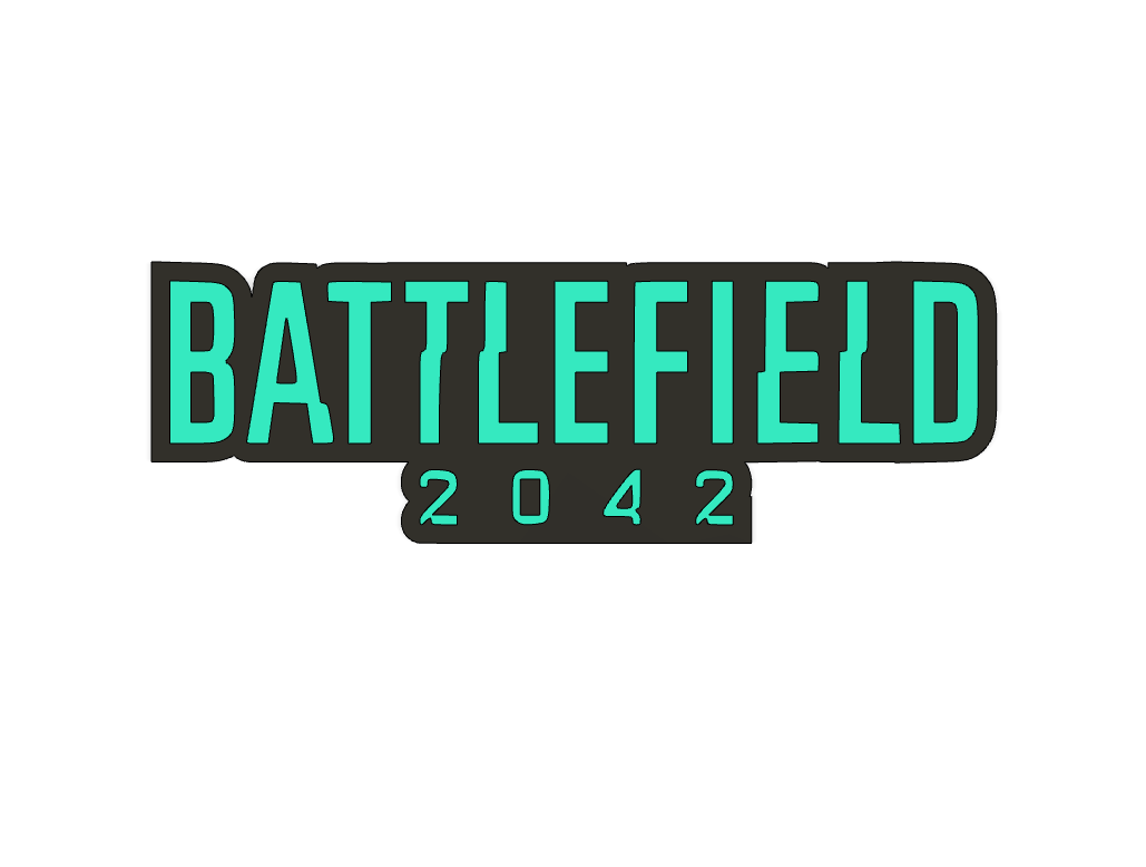 Download Stl File Battlefield 2042 Logo • 3d Printable Template ・ Cults