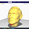 9.png Vladimir Putin Head detailed 3D printable