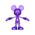 Mickey Mouse_Small.stl Mickey Mouse Articulated