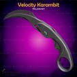 2.jpg Velocity Karambit Cosplay Valorant - STL File 3D print model