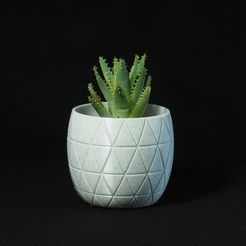 P1172070.JPG Marble Triangle Vase