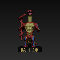 RATTLOR-CU.png OBJ file Rattlor・3D printing template to download