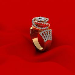 1-2.jpg STL file Woman Wedding Ring M6・3D print object to download