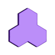 Piece 6.stl Hexagon Board Puzzle - Jogo de tabuleiro de encaixe de formas para crianças
