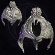 JustBatFrontBack.jpg BRAIN-BAT Attacking: RPG Sci-Fi Horror Mutant Monsters - STL File Download