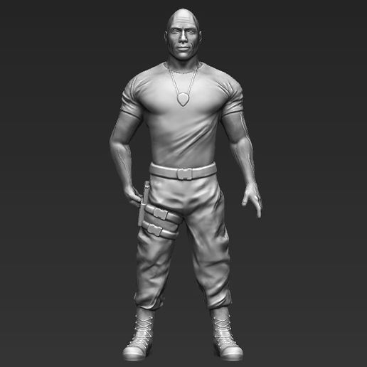 dwayne-the-rock-johnson-fast-and-furious-3d-printing-ready-3d-model-obj-stl.jpg Dwayne The Rock Johnson Fast and Furious 3D printing ready