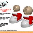 up.jpg [KABBIT ADDON] Magnetic Ankle and Sneakers for Kabbit and other BJDS - (For FDM and SLA Printers)