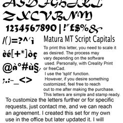 1.jpg ALPHABET OF 3D LETTERS IN Matura MT Script Capitals FONT