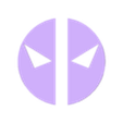 DPmaskinserts.stl Deadpool Logo ENDER 3 NEO SERIES DEFAULT FAN SHROUD ( FOR NEO, V2 NEO, MAX NEO )