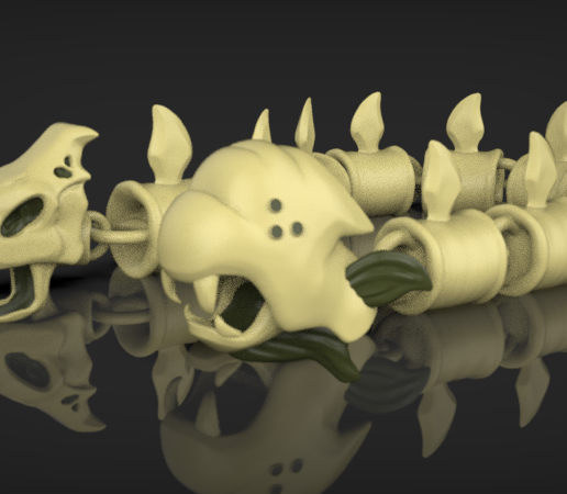 Bilaterus Insaniquarium Alien Monster 3D model