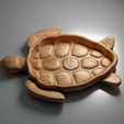 B.png Turtle Shaped Tray 3D STL Model designed for Aspire Vcarve Carveco Artcam