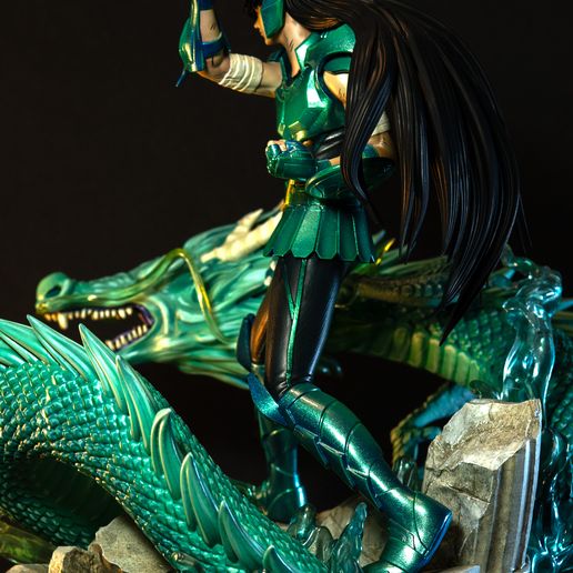 🐉 Shiryu del Dragon - Saint Seiya・Archivo STL para Impresión 3D