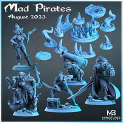 Pirates_For_Shop.png 3D file Mad Pirates - August 2023 release・3D print design to download