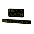 Untitled-v1.png STL file 3D MULTICOLOR LOGO/SIGN - House of the Dragon (2 versions)・3D print model to download, Wabushi
