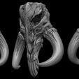 file-1.jpg 3D PRINTABLE MYTHOSAUR SKULL  HORNS AND SORGAN FROG THE MANDALORIAN