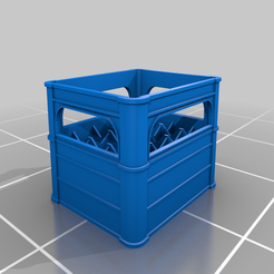 crate1.png Archivo STL Caja de botellas・Objeto imprimible en 3D para descargar, KoziModelworks