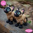 c.jpg PRINT IN PLACE CUTE SIAMESE CAT