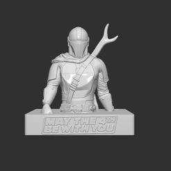 ZBrush-Document-01.jpg STL file Mandalorian incense holder・3D printing idea to download