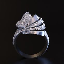 D.jpg Archivo STL Joyas de lujo Anillo・Objeto de impresión 3D para descargar