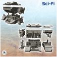 3.jpg Large Sci-Fi production plant with annex tanks (14) - Future Sci-Fi SF Infinity Terrain Tabletop Scifi