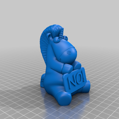 uNOcorn.png Fichier STL gratuit Einhorn uNOcorn (Licorne disant NON)・Modèle à télécharger et à imprimer en 3D