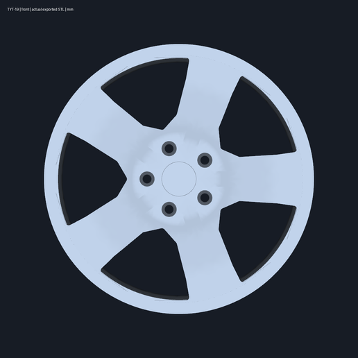 TYT-19 Tacoma X-Runner muscular five decorative wheel
