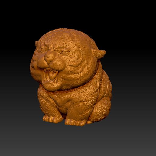 Little Tiger Pendant & Ornament C 3D model