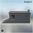 2.jpg Simple reinforced guard post with staircase, small windows and flat reinforced concrete roof (16) - Modern WW2 WW1 World War Diaroma Wargaming RPG Mini Hobby