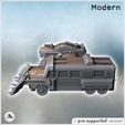 5.jpg Set of three post-apocalyptic vehicles with improvised armaments and an armored RV (2) - Future Sci-Fi SF Post apocalyptic Tabletop Scifi 28mm 15mm 20mm Modern