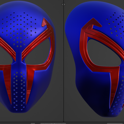 スクリーンショット-2023-12-04-230559.png Into The Spider-Verse Spider-Man 2099 masque cosplay entièrement portable coque visage imprimable en 3D fichier STL