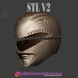 Red_ranger_mighty_morphin_helmet_09.jpg Red Ranger Mighty Morphin Power Ranger Helmet Cosplay STL File