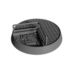 03.png 10x 32mm SciFi / Industrial / AdMech Bases for Warhammer 40k | Necromunda | Infinity | Fallout