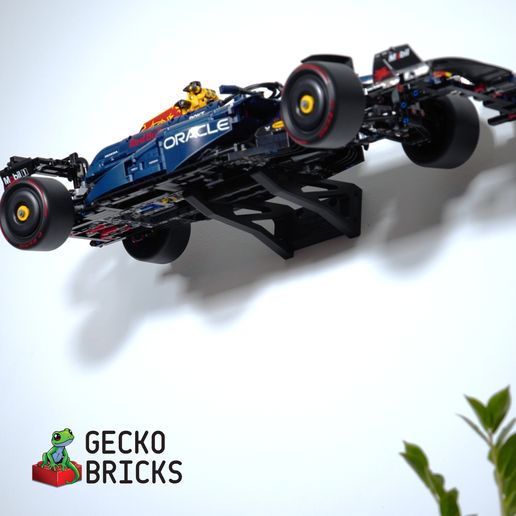 4.jpg Wall Mount for 42206 Red Bull F1 Formula 1 RB20 Technic Gecko Bricks
