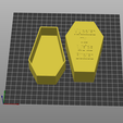 slicer-screenshot-coffin-box-emboseed.png Halloween Coffin Box, Embossed with Married Til We're Buried