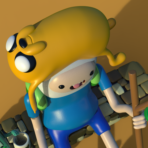 👾 ADVENTURE TIME DIORAMA JAKE, FINN ADN BMO (PARTS AND COMPLETE ...