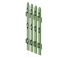 picket fence s01 v5-02.png flower Garden picket fencing Tool econom 3d-print and cnc
