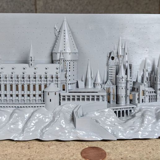 1.jpg Hogwarts castle 3D pictureframe