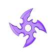 4Star-shuriken E.stl Shuriken 4 Blade set 3D print model